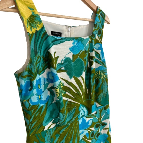 Talbots Sheath Silhouette Summer Floral Dress - Picture 2 of 8